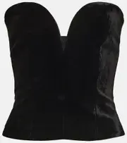[Roland Mouret] Roland Mouret Velvet bustier AU 16 black
