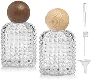 [Yerpkefey] 30ml/1.0 Oz Glass Spray Bottle Perfume Atomizer,Vintage Perfume Bottles Empty Refillable Spray Bottle 2Pack, A1-50ml