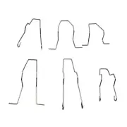 6x Universal Headlight Retainer Spring Clips Clamp (Set of 6) Headlights Retain