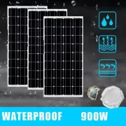 900W Solar Panel 12V Mono 3x300 Watt Generator Caravan Camping Battery Charging