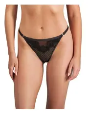 [Pleasure State] Bianca Nera Thong in Black