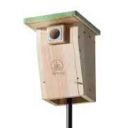 3/4 inch Thick Cedar Bird Houses with Metal Predator Guard, Nesting Box Birdh...