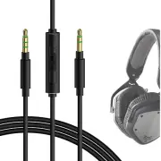 Geekria Audio Cable with Mic for V-MODA Crossfade, Koss ProDj200 (4 ft)