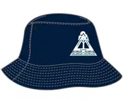 Navy/Yellow Reversible Bucket Hat With Emb