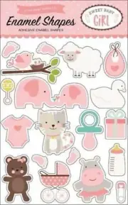 ECHO PARK "SWEET BABY GIRL" ENAMEL SHAPES INFANT GIRL SCRAPJACK'S PLACE