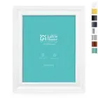 8x10 Picture Frames (1 Pack, Distressed White) Rustic Photo Frame Set with Te...
