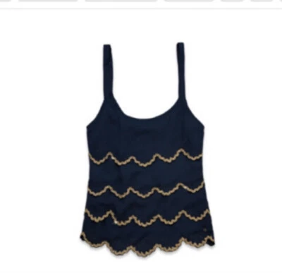 Abercrombie & Fitch Eve beaded tank top Small S NWT