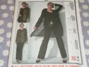 BURDA 8720 MISSES TOP & PANTS JACKET IN TWO LENGTHS PATTERN-UNCUT-12-22