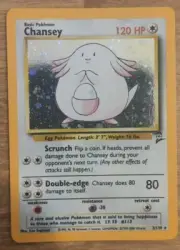 Chansey 3/102 Pokemon Card PSA 8-9? BASE SET 2 Great Condition