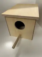 Plywood Ply Small Parrot breeding nesting hinged lid nest bird box perch AUSSIE