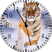 Beautiful Tiger Frameless Borderless Wall Clock Nice For Gifts or Decor E357