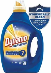 Dynamo Professional with 7 Actions in 1 Wash, Liquid Laundry Detergent, 1.8 Litr