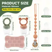 2Pcs Silicone Infant Teething Feeders Baby Fruit Feeders With Food Freezer qrOwt