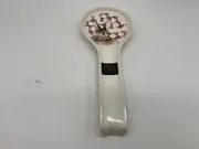 Ceramica Cuore Ceramic 10.5in Red Checkered Bunny Spoon Rest CC02B14009