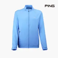 在飛比找momo購物網優惠-【PING】男款素色剪接防風透氣薄外套-藍(高爾夫球衫/PC