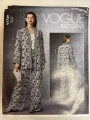 Vogue V1749 Sewing Pattern Pants, Jacket & Vest - Misses XS - M UNCUT