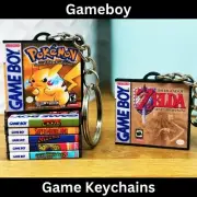Mini Gameboy Game Case Keychains, Miniature Nintendo Cover Art, Retro Gamer Gift