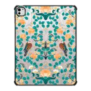iPad Pro 13-inch (M4) iPad Impact Case Turtle Doves (Emerald) by Catherine Marion