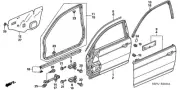 Genuine Honda Seal R Front 72321-S5P-A40