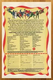 1991 DC Comics Subscription Print Ad/Poster Wonder Woman Superman Christmas Art