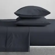 Renee Taylor Mega King Sheet Set 300TC Organic Cotton Home Bedding Turbulence