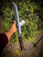 Handmade Carbon Steel Machete Knife| Full Tang Jungle Survival Tool|Gift For Him