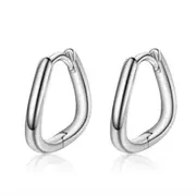 2PCS Copper Woman Fashion Jewelry Retro Simple Hollow Earrings