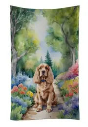 Cocker Spaniel Spring Path Kitchen Towel Dish Cloths Guest Hand Towel
