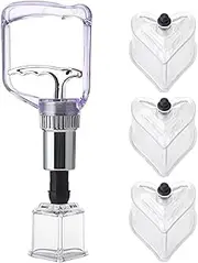4 Cups Kit Body Massager Jar Cans Heart Shape Vacuum Cupping Chinese Medicine Physiotherapy Anti-Cellulite Suction Cups Cupping Tools