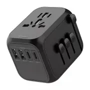 Fast 5A Universal International Travel Plug 2 USB Power Adapter Type C Worldwide