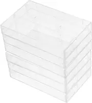 Generic 1set Recording Cassette Boxes Recording Cassette Case Cassette Tape Storage Abs Transparent Cassette Holder 6pcs