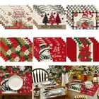 Anti-dirty Dining Table Mat Thermal Insulation Placemat Festive Decoration