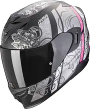 Scorpion Exo-520 Evo Air Fasta Helmet, black-silver, Size 2XS for Men Black Silver