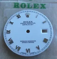 在飛比找Yahoo!奇摩拍賣優惠-勞力士 ROLEX 原裝白中羅馬面盤/針組，未翻修，適用30