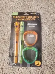 Life+Gear Halloween Glow Stick Flashlights and Glow Bracelet Set
