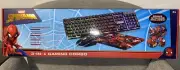 Marvel Spider-Man 3-In-1 Computer Gaming Bundle Mouse Keyboard and Mouse Pad