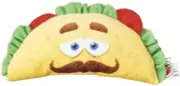 Spot Ethical Taco Fun Face Food Dog Toy 6" with squeaker Soft Plush