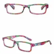 Mens Womens Square Reading Glasses Spring Hinges Readers 1.0 1.5 2.0 2.5 3.0 3.5