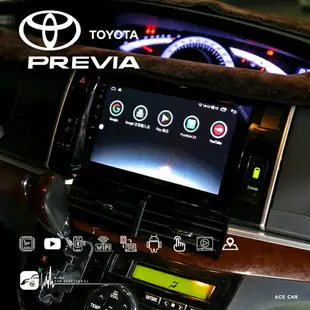 M1A TOYOTA Previa 9吋媒體導航安卓機 Play商店 APP下載 八核心 WIFI KD-A93