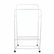 Industrial Pipe Metal Clothes Rail Heavy Duty Garment Hanging Rack Shoe Shelves