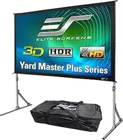 Elite Screens Yard Master Plus Series, 120-INCH, 16:9, 8K Ultra HD 3D Ready Indoor/Outdoor Portable Foldaway Home/Movie/Theater Projector Screen, Front Projection - OMS120H2PLUS