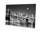 Baisuart-Q30369 Brooklyn Bridge Night View 1 Panels Landscape Artwork Canvas