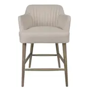[Florabelle Living] Beige Linen Counter Stool