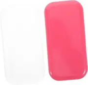 Mikinona 2pcs Silicone Lash Holder Pads for Eyelash Grafting Forehead Pads Glue Accessory Friendly Eyelash Extension Supplies