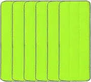 Reusable Mop Pads Compatible with Sabco Mop and Bucket System-13 x 5" - Microfiber Pad Refill Machine Washable for Household Cleaning - Cleaning Floor Mop Head Pads Work Wet and Dry - Pack of 6