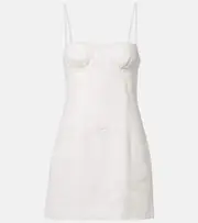[SIR] SIR Alessandra embroidered linen minidress AU 6 white