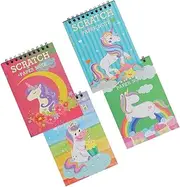 DIY Scratch Cards Book 4pcs Scratch- Sheets Fun Boys and Girls Drawing Book Educational Craft for Boys and Girls