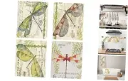 Vintage Kitchen Towels,Decor for Kitchen Towels,Towels for Bathroom Dragonfly