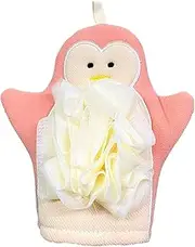 Shower Mitten Exfoliator | Double-Sided Body Wash Gloves - Shower Puff, Bathing Accessories, Loofah Sponge, Rich Foaming Towel for Men Women Kids Families