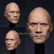 1/6 Dwayne Johnson Celebrity Actor Wrestler Rock Male Head Sculpt For 12in Doll